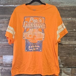 Daniel Cremieux Orange Logo Tee, Size XXL